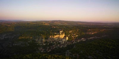 Vue de payasage de Rocamadour